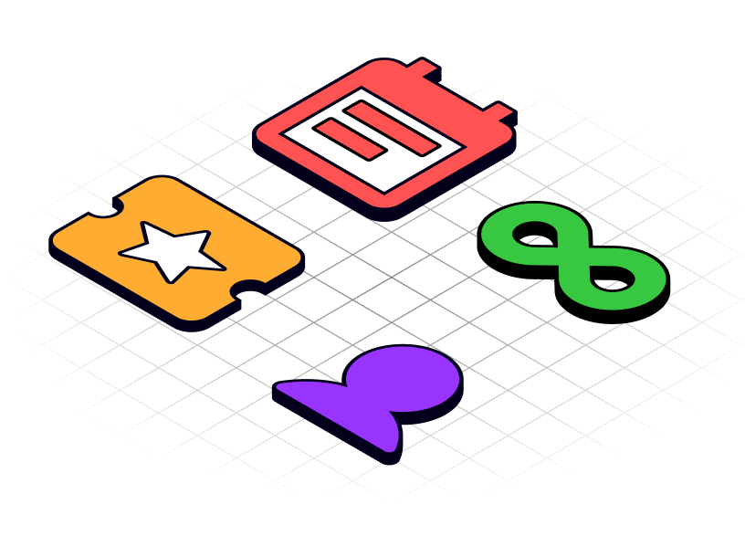 A graphic featuring tickets, calendars, a person, and an autism infinity symbol.